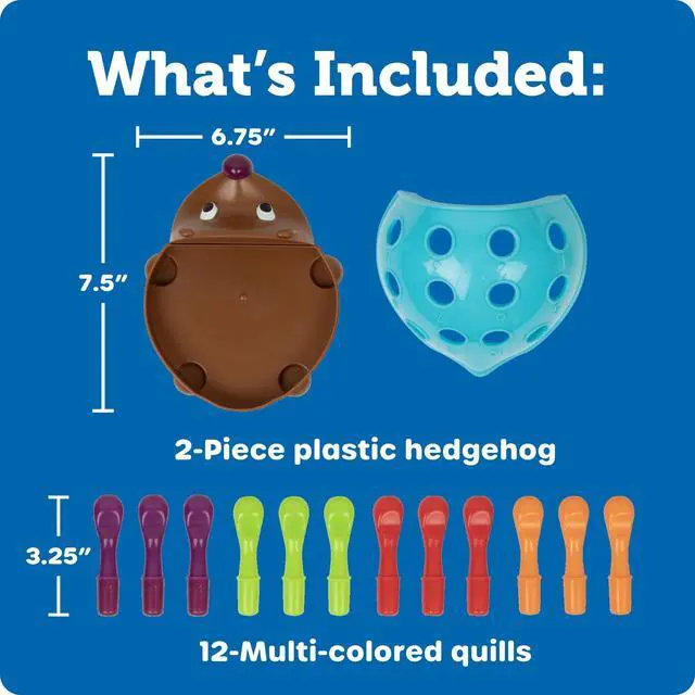 Alt view image 7 of 7 - Spike The Fine Motor Hedgehog - Toddler Montessori Toys, Stacking Shape, Gifts For Boys And Girls, Sorting And Matching Skill Activities, Educational Games, Kindergarten