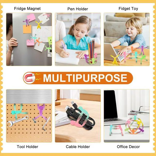 Alt view image 3 of 7 - 6pcs Magnetic Toys,People Figures for Kids, Adults Kids Gifts, Magnetic Men for Teens Gifts,Kids Sensory Toys