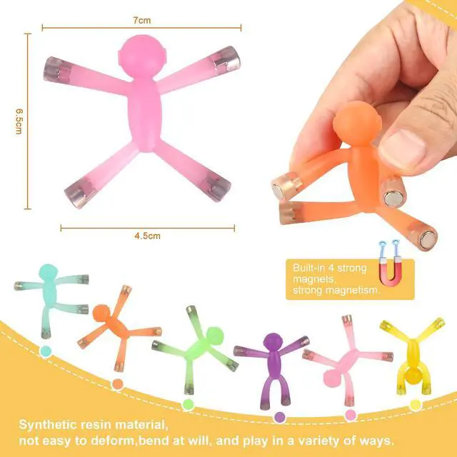 Alt view image 6 of 7 - 6pcs Magnetic Toys,People Figures for Kids, Adults Kids Gifts, Magnetic Men for Teens Gifts,Kids Sensory Toys