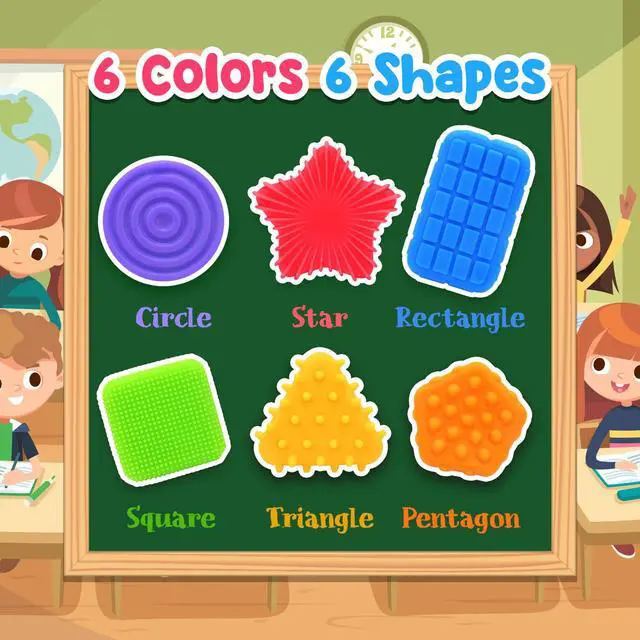 Alt view image 2 of 7 - Squishy Sensory Toys for Kids Toddlers: Super Soft & Textured Sensory Fidget Toy for Autistic Children Special Needs | Stress Calming Toys for Kids | Baby Stocking Stuffers Fidget Toy for Autism, ADHD