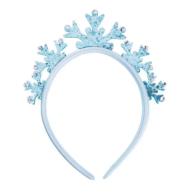 Alt view image 2 of 6 - Frozen Princess Dress Up Accessory Set - 3 Pcs Jewelry Set - Blue Princess Elsa Tiara, Bracelet - Elsa Necklace - Birthday, Holiday Gifts For Girls - Toys Dress Up Kit - Ages 3+