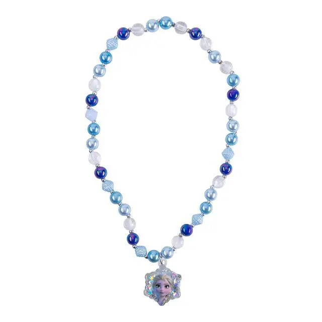 Alt view image 3 of 6 - Frozen Princess Dress Up Accessory Set - 3 Pcs Jewelry Set - Blue Princess Elsa Tiara, Bracelet - Elsa Necklace - Birthday, Holiday Gifts For Girls - Toys Dress Up Kit - Ages 3+