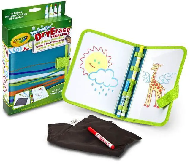 Alt view image 2 of 5 - Washable Dry Erase Travel Pack, Whiteboard for Kids, Ages 4, 5, 6, 7