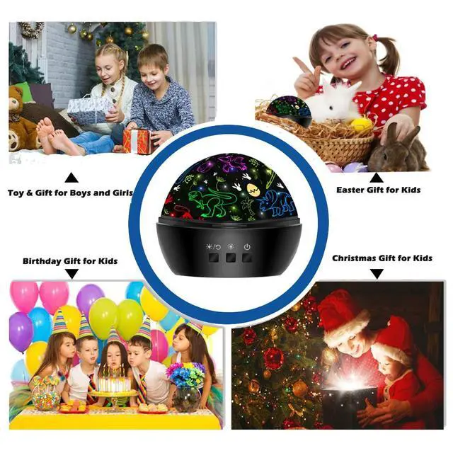 Alt view image 4 of 7 - Dinosaur Night Light Toys for 3-8 Year Old Boys,2 in 1 Dino Projection for 2-10 Year Kids,Boys Girls Gifts,Suitable for Chirstmas Xmax Easter Birthday