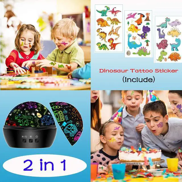 Alt view image 3 of 7 - Dinosaur Night Light Toys for 3-8 Year Old Boys,2 in 1 Dino Projection for 2-10 Year Kids,Boys Girls Gifts,Suitable for Chirstmas Xmax Easter Birthday