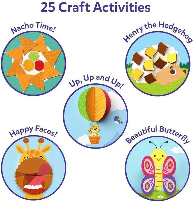 Alt view image 6 of 7 - Scissor Skills Activity Book - Snip Snip, 25 Cutting Activities for Preschoolers, Felt Craft Kit, 2 Child-Safe Scissors, Fine Motor Skills, Screen-Free Fun, Gifts for Kids Ages 3-7