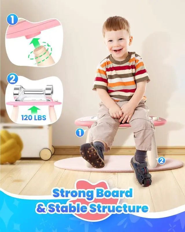 Alt view image 3 of 7 - Magnetic Drawing Board, Toddler Girl Toys for 1-3 Year Old, Doodle Board Learning and Educational Kids Toys for 1 2 3 Year Old Baby Birthday GIF- Pink