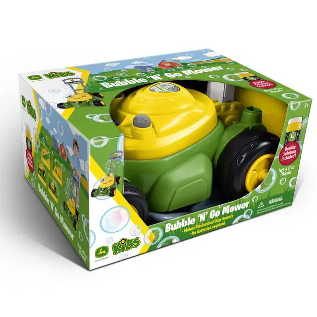 Alt view image 7 of 7 - Bubble Lawn Mower for Toddlers, Bubble Blowing Machines, Indoor and Outdoor Gardening Toy, Birthday, Party Favor for Preschool Girls and Boys, No Batteries Required, 2+