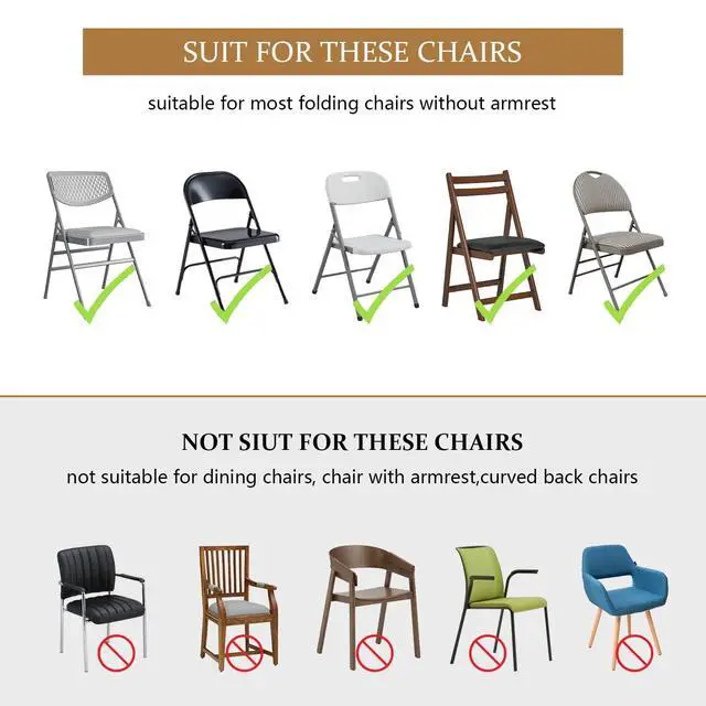 Alt view image 6 of 7 - White Folding Chair Covers, Spandex Folding Chair Covers 10 PCS, Banquet Chair Slipcovers for Party, Wedding, Holidays, Celebration
