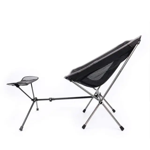 Alt view image 5 of 6 - Portable Camping Chair Foot Rest Lightweight Heavy Duty Folding Outdoor Picnic Beach Travel Fishing Backpacking,Durable 600D Thicken Oxford Cloth,Sturdy Aluminum Alloy Frame,with Carry Bag
