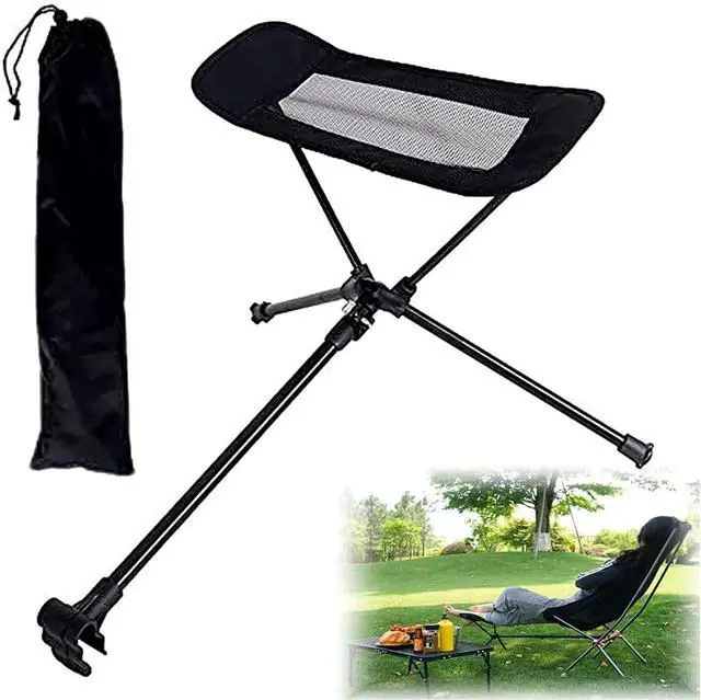 Main image of Universal Camping Chair Foot Rest, Folding Attachable Footrest Leg Rest Outdoor Folding Chair for Outdoor Gardening Fishing Beach Hiking