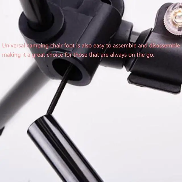 Alt view image 2 of 6 - Universal Camping Chair Foot Rest, Folding Attachable Footrest Leg Rest Outdoor Folding Chair for Outdoor Gardening Fishing Beach Hiking