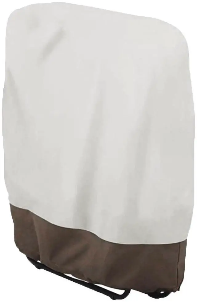 Main image of 420D Oxford Waterproof UV Resistant Outdoor Zero Gravity Folding Chair Cover Waterproof Dustproof Lawn Patio Furniture Covers All Weather Protection Garden Chairs Cover (Beige+Coffee color)