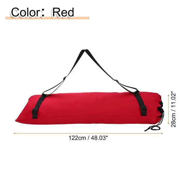 Alt view image 2 of 7 - Camping Chair Replacement Bag 48" Folding Chair Carry Bag Oxford Cloth Storage Tent Bag with Shoulder Strap for Travel Outdoor Camping Sports, Red
