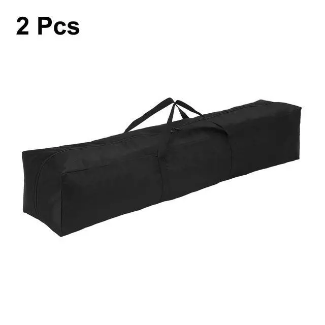 Alt view image 3 of 7 - 2pcs Camping Chair Replacement Bag 47.2" x 7.9" Folding Chair Carry Bag Oxford Cloth Storage Tent Bag with Handle Strap for Travel Outdoor Camping Sports, Black