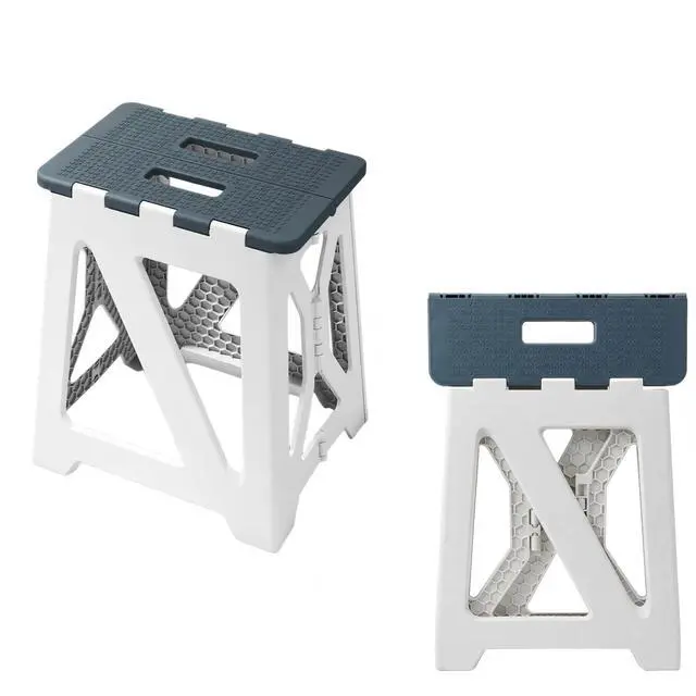 Main image of Folding Shower Chair seat is Suitable for Indoor Shower stools Elderly and Disabled People Shower Basin stools Shower stools for Shaving Legs (Blue Folding Shower Chair 15.7x8.3x12.5)