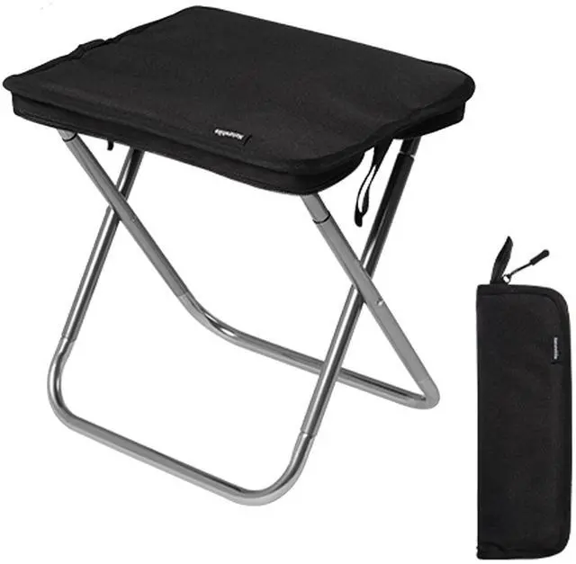 Main image of Naturehike 11in Ultralight Camping Folding Stool - Supports 390lbs, 0.72lb Compact Portable Stool, 7075 Aluminum Alloy & 600D Oxford Pocket Chair for Adult Backpacking, Fishing, Sports Events