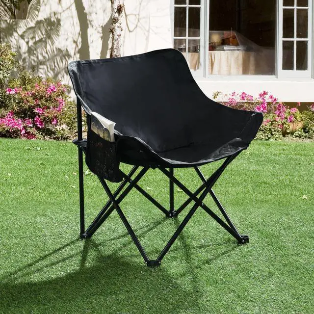 Alt view image 5 of 7 - Outdoor Camping Chairs Folding/Portable, Carry Bag,Black