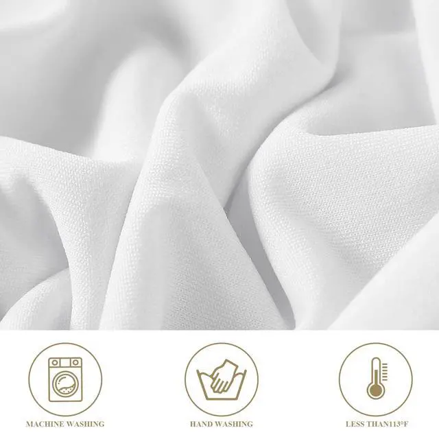 Alt view image 4 of 7 - 12 Pack White Spandex Folding Waterproof Chair Cover, Stretch Chair Cover Protector for Wedding, Party, Dining Banquet and Other Special Events