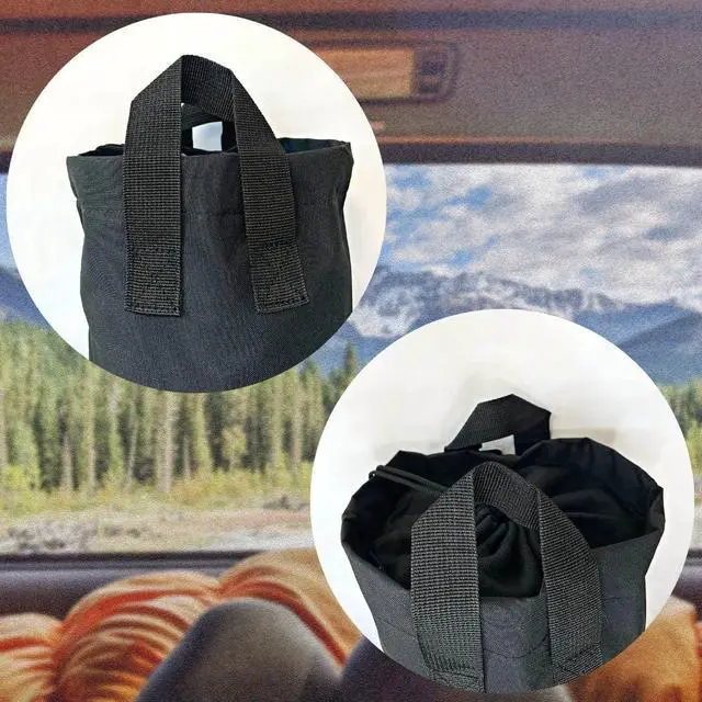 Alt view image 5 of 7 - Camp Folding Chair Carry Bag (Replacement Bag), Outdoors Folding Chair Cover, Bag chair for Adults, camping chair replacement bag (No Chair Included) (Black)
