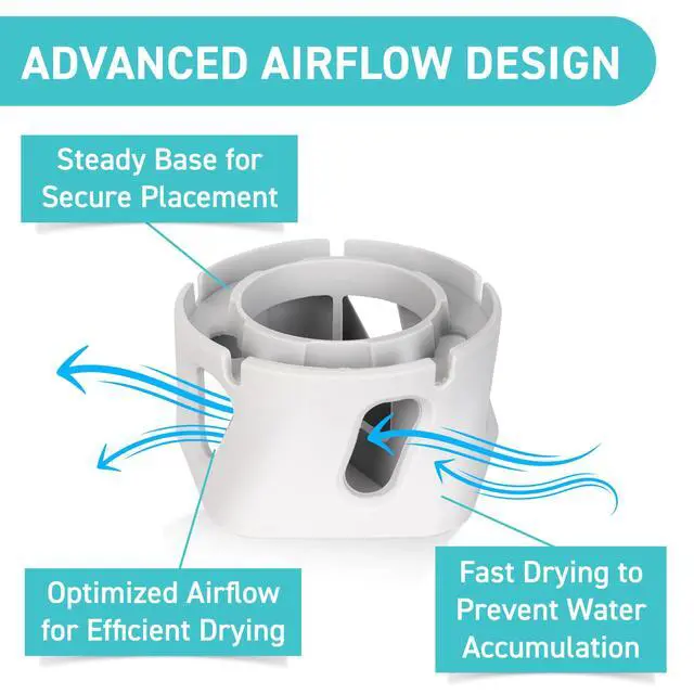 Alt view image 5 of 7 - Silicone Drying Stand - Fits Most Personal Blender Bottles, Ideal Mini Blender Accessories