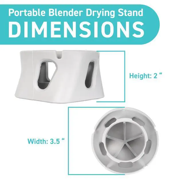 Alt view image 6 of 7 - Silicone Drying Stand - Fits Most Personal Blender Bottles, Ideal Mini Blender Accessories