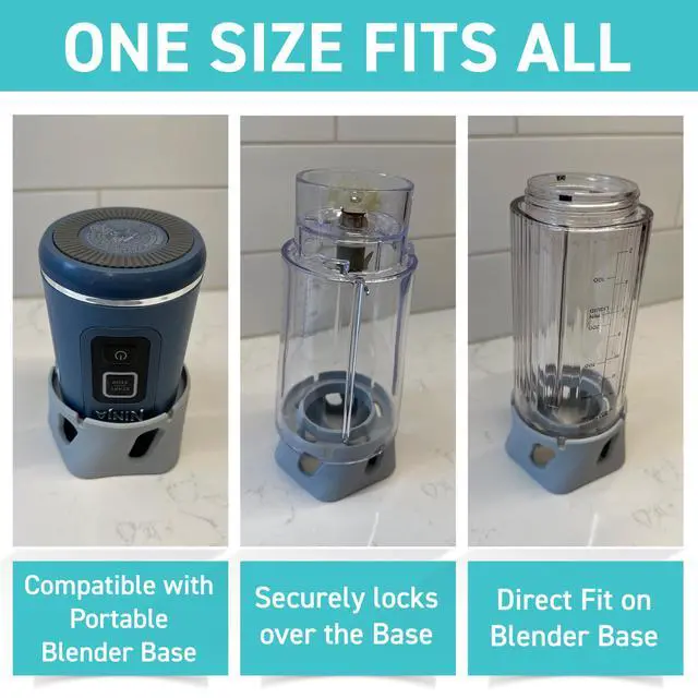 Alt view image 3 of 7 - Silicone Drying Stand - Fits Most Personal Blender Bottles, Ideal Mini Blender Accessories