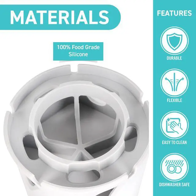 Alt view image 7 of 7 - Silicone Drying Stand - Fits Most Personal Blender Bottles, Ideal Mini Blender Accessories
