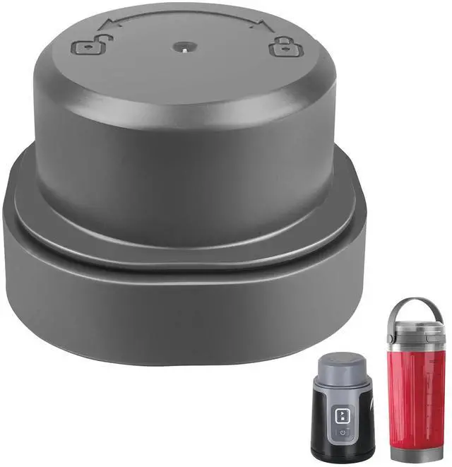 Main image of Blade Cover and Vessel Cap for Ninja Blast Portable Blender BC100 and BC151 Series,Replacement Accessories For Portable Blenders,Leakproof,Food-Grade,Dishwasher-Safe.Grey