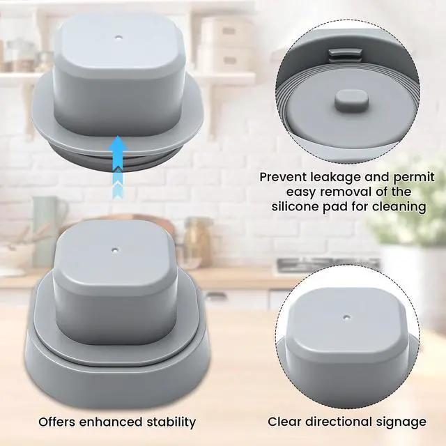Alt view image 3 of 7 - Blade Cover & Vessel Cap for Ninja Blast Portable Blender - Compatible with BC100/BC151 Series, Food Grade Leakproof Replacement Part, Dishwasher Safe