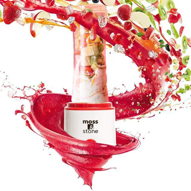 Alt view image 5 of 7 - Single Serve Blender, White & Red, 20 oz