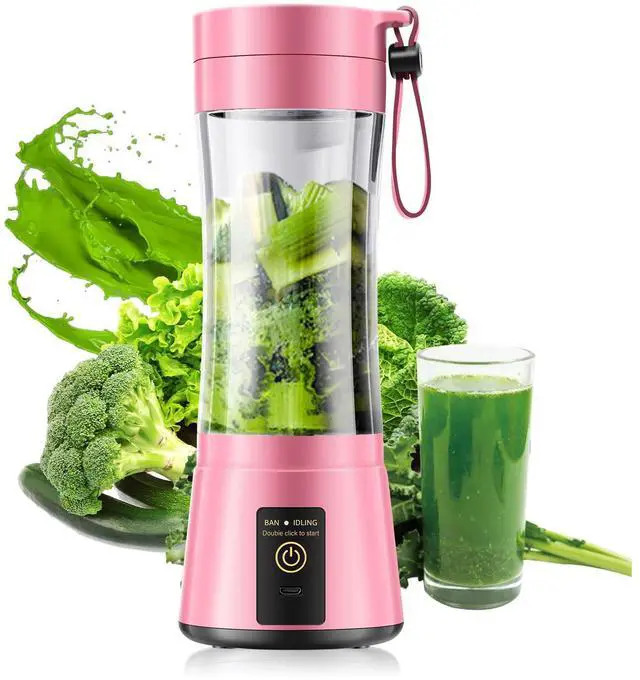 Main image of Portable Blender for Smoothies and Shakes - Cordless Personal Blender with 380Ml BPA Free Travel Cup, 6 Stainless Steel Blades for Powerful Blending, Suit for Sports/Travel/Home