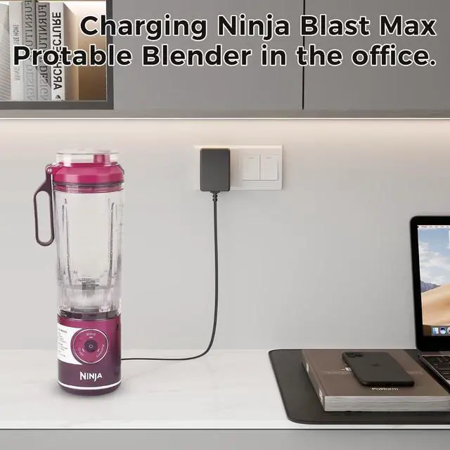 Alt view image 4 of 7 - Fast Charger for Ninja Blast Max Portable Blender BC200 and BC251