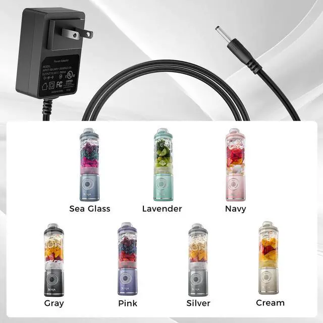 Alt view image 6 of 7 - Fast Charger for Ninja Blast Max Portable Blender BC200 and BC251