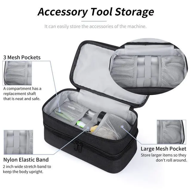 Alt view image 2 of 7 - Storage bag for Hand Blender,Carrying Case for Immersion Blender Handheld,Stick Blender Travel Storage Organizer (Bag Only)