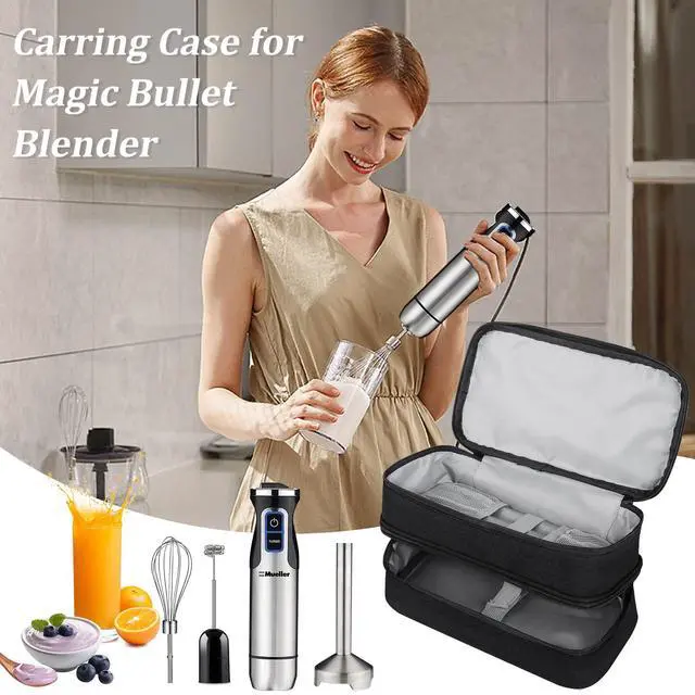 Alt view image 6 of 7 - Storage bag for Hand Blender,Carrying Case for Immersion Blender Handheld,Stick Blender Travel Storage Organizer (Bag Only)
