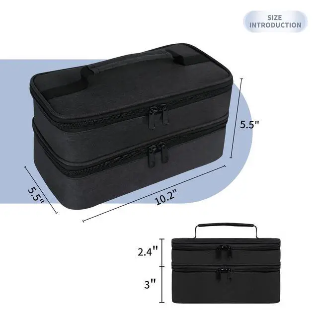 Alt view image 7 of 7 - Storage bag for Hand Blender,Carrying Case for Immersion Blender Handheld,Stick Blender Travel Storage Organizer (Bag Only)