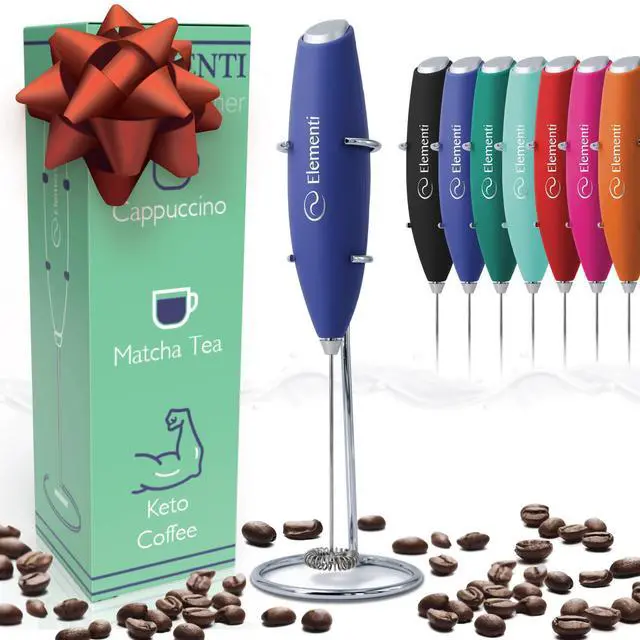 Main image of Portable Electric Milk Frother, Matcha Whisk, Milk Frother for Coffee Frother Electric Hand Blender, Mini Electric Whisk Small Hand Blender (Periwinkle)