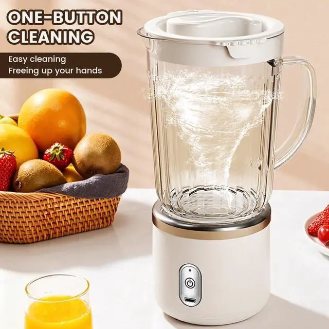 Alt view image 4 of 4 - 27oz Smoothie Blender, 300W Personal Blender,with 1 Portable Cups, Single Serve Smoothies Maker Mixer for Juices, Baby Food, Frozen Drink,for Shakes and Smoothies for Kitchen,White