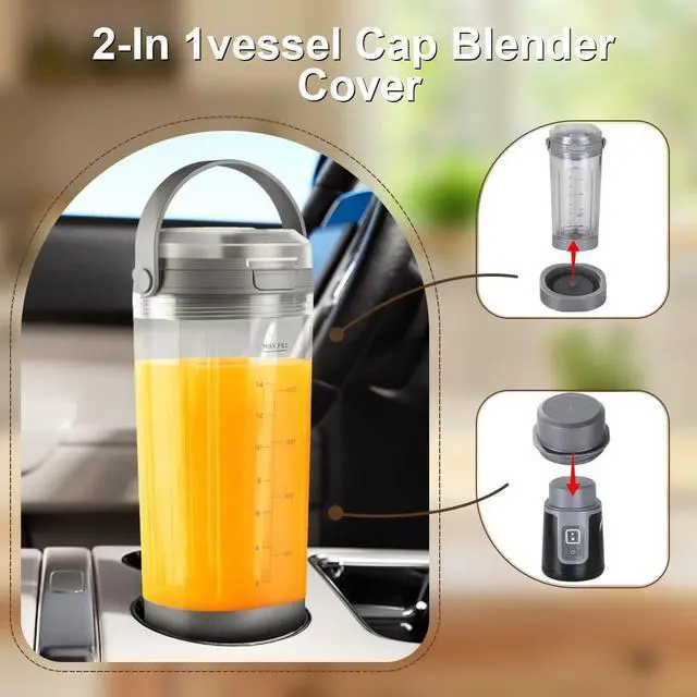 Alt view image 3 of 6 - Blades and container lids for the Ninj Blast BC100 and BC151 series portable blenders. Leak-proof design, food-grade replacement parts and accessories, dishwasher safe (Pink)