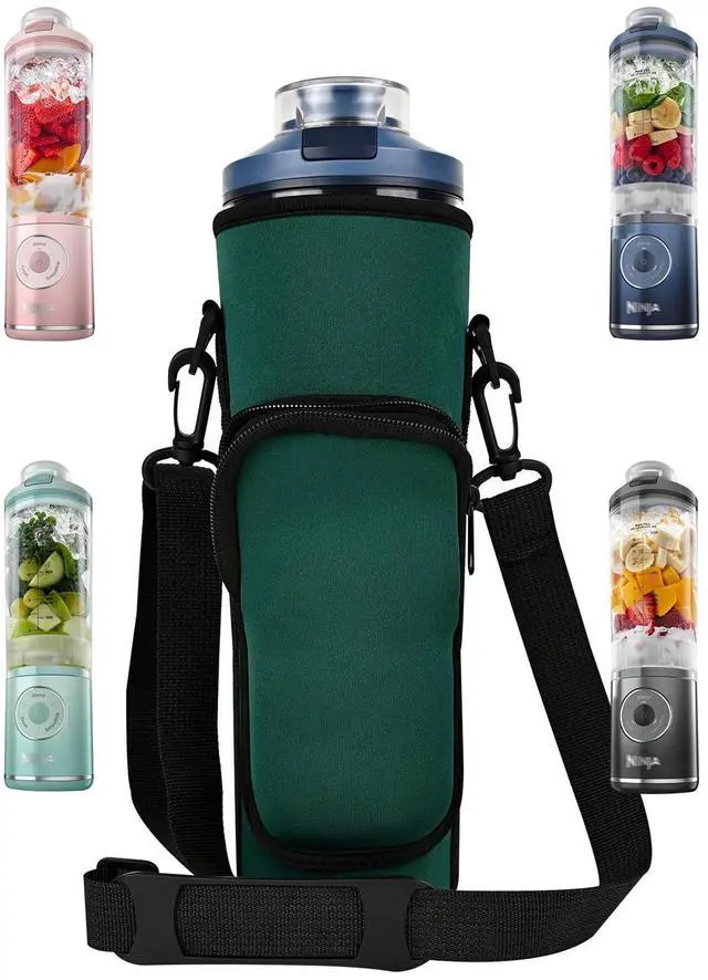 Main image of Blender Storage Sleeve Blender Travel Bag for Ninja Blast Max Portable Blender BC251NV/BC251GY/BC251MT/BC251PK/BC251LD/BC251IV with Shoulder Strap and Accessory Pocket (Green)