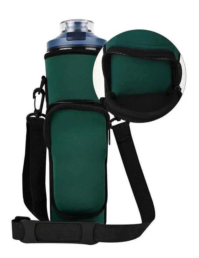 Alt view image 7 of 7 - Blender Storage Sleeve Blender Travel Bag for Ninja Blast Max Portable Blender BC251NV/BC251GY/BC251MT/BC251PK/BC251LD/BC251IV with Shoulder Strap and Accessory Pocket (Green)