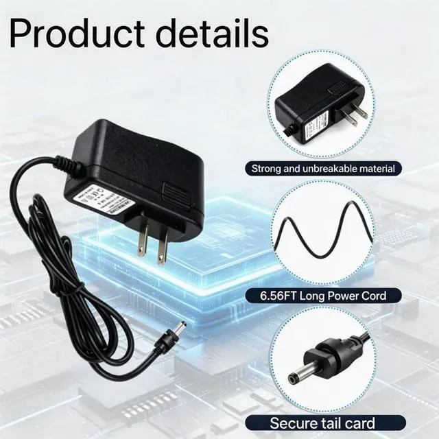 Alt view image 5 of 7 - Charger for Ninja Blast Max Portable Blender, Replacement Power Adapter Cord Compatible with BC251 Personal Smoothies Blender 6.56FT