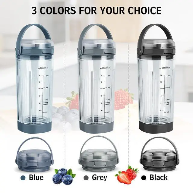 Alt view image 2 of 6 - Lid Accessories Compatible with Ninja Blast- Replacement Lid for Ninja Blast Portable Blender 18oz Blending Vessel, Leakproof Sip Seal Spout Lid, Dishwasher Safe & Portable,Black