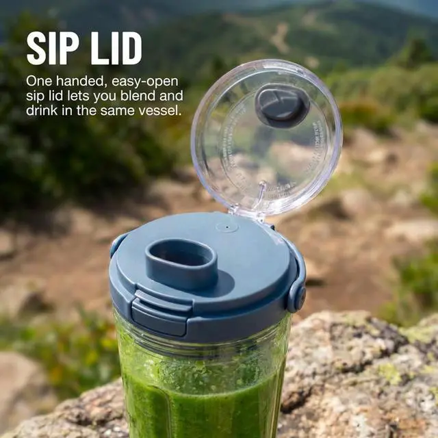Alt view image 3 of 6 - Lid Accessories Compatible with Ninja Blast- Replacement Lid for Ninja Blast Portable Blender 18oz Blending Vessel, Leakproof Sip Seal Spout Lid, Dishwasher Safe & Portable,Black