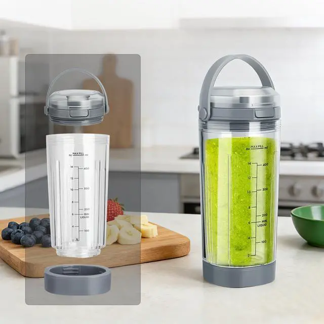 Alt view image 5 of 6 - Lid Accessories Compatible with Ninja Blast- Replacement Lid for Ninja Blast Portable Blender 18oz Blending Vessel, Leakproof Sip Seal Spout Lid, Dishwasher Safe & Portable,Black