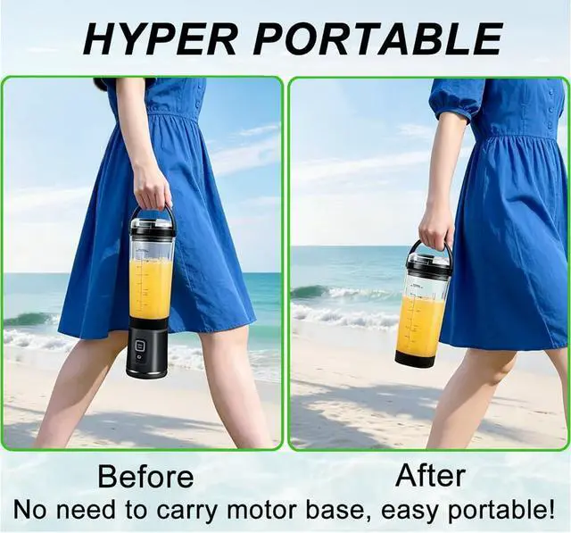 Alt view image 6 of 7 - 18oz Vessel Replacement Compatible with Ninja Blast Portable Blender BC100 & BC151 Series, Blender Cup with Lid for Ninja BC151BK BC151NV BC151MB BC151CR BC151EM BC151ND BC151PR BC151WH CL155ARD