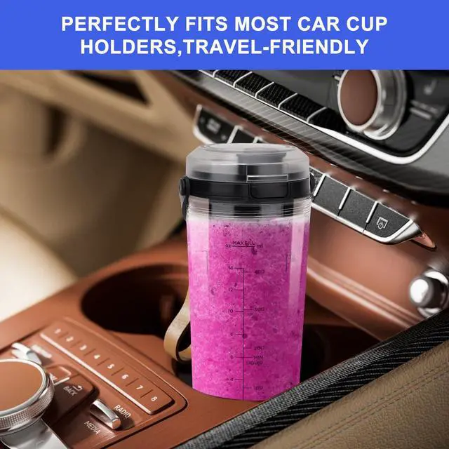 Alt view image 6 of 7 - 18oz Blender Cup Replacement for Ninja Blast Portable Blender BC100 & BC151 Series: Blending Vessel Cap with Sip Lid Accessories Part for Ninja Blast Blender BC151BK BC151NV BC151ND(Black)