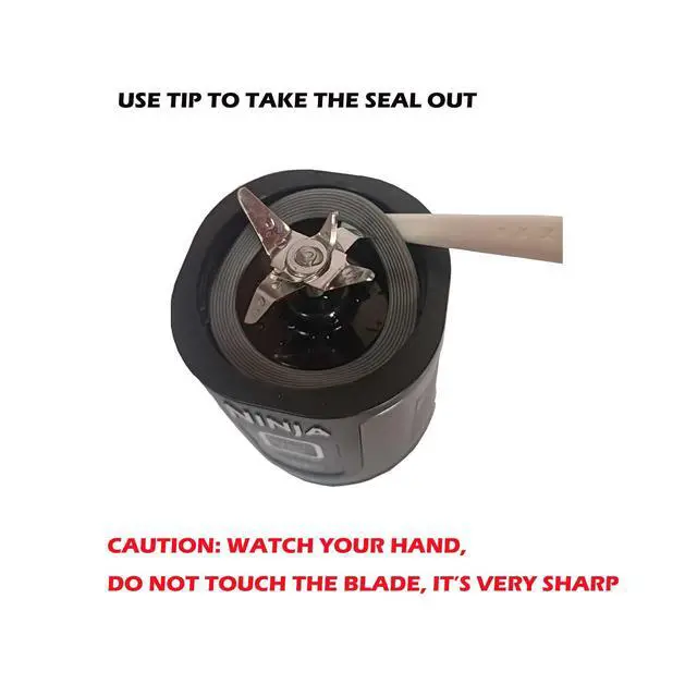 Alt view image 3 of 5 - Spout Lid & Motor Base Seal for Ninja Blast Portable Blender BC100 & BC151