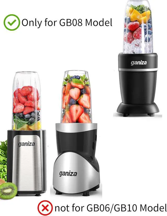 Alt view image 2 of 3 - 1Pcs Replacement Cup with Lid, for Ganiza GB08 Model Blender, 37 oz